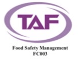 TAF Food Satefy Management FC003 certification